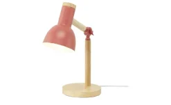 KHG Tischleuchte, 1-flammig, Bambus/ Pink | lackiert, Rosa, Bambus