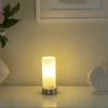 KHG Tischleuchte, 1-flammig, Glaszylinder Weiß