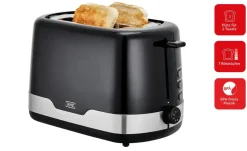 KHG Toaster TO-857 SE2 | Schwarz, silberfarben