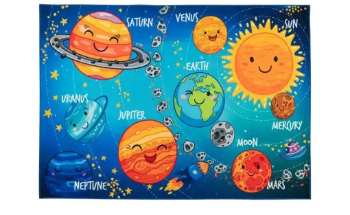 Kinderteppich Solarsystem | 80x120 cm | Möbel Höffner