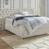 Kings and Queens Bettbank mit Stauraum Fjell | Beige