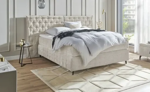 Kings and Queens Bettbank mit Stauraum Fjell | Beige