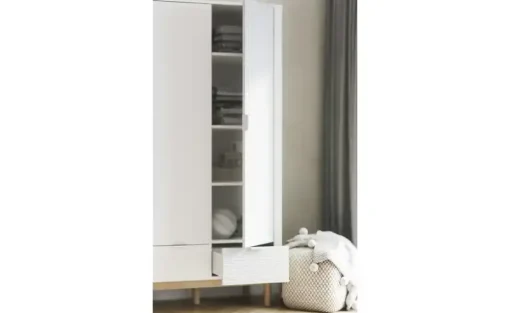 Kleiderschrank Miloo | Weiß | Möbel Höffner