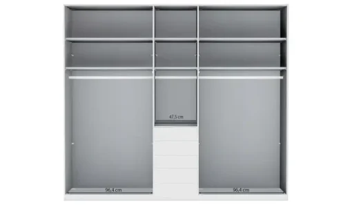 Kleiderschrank Velua 2 | 5 Stück | Möbel Höffner