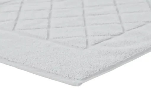 Kleine Wolke Badvorleger Bridge Cotton K | Silbergrau, 50 cm