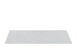 Kleine Wolke Badvorleger Bridge Cotton K | Silbergrau, 50 cm