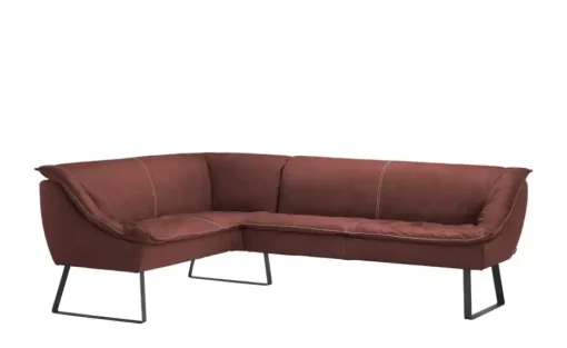 KOINOR Eckbank  Leder Alino | Rot, ca, 192x263 cm