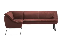 KOINOR Eckbank  Leder Alino | Rot, ca, 192x263 cm