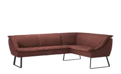 KOINOR Eckbank  Leder Alino | Rot, ca, 283x192 cm