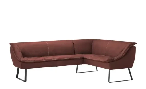 KOINOR Eckbank  Leder Alino | Rot, ca, 283x192 cm