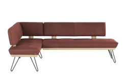 KOINOR Eckbank  Leder Dining System 4 | Rot, ca, 152 x 237 cm