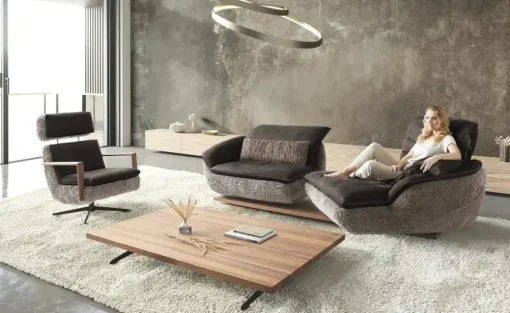 KOINOR Ecksofa Mooove | Schokoladenbraun, rechts