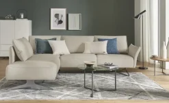 KOINOR Ecksofa Vineto | Ecru, links | Möbel Höffner