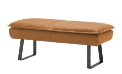 KOINOR Hockerbank  Leder Alino | Orange, 130 cm