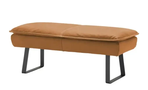 KOINOR Hockerbank  Leder Alino | Orange, 130 cm