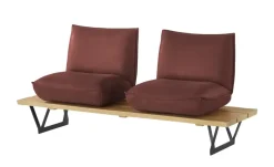 KOINOR Kufenbank  Leder Schwof | Rot, Drehfunktion