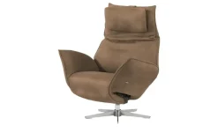 KOINOR Ledersessel mit elektrischer Relaxfunktion Safira | Braun