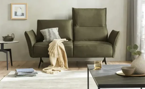 KOINOR Ledersofa Vineto | Dunkelgrün | Möbel Höffner