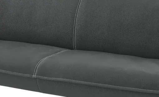 KOINOR Polsterbank  Leder Alino | Dunkelgrau, 188 cm