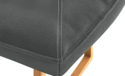 KOINOR Polsterbank  Leder Alino | Dunkelgrau, 188 cm