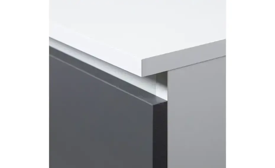 Kommode 160 cm breit Kate | Weiß, Graphit | Höffner