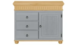 Kommode Bornholm | Kiefer, Grau, antik, 100 cm