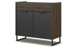 Kommode Bridgend | Schwarz, Schwarz | Möbel Höffner