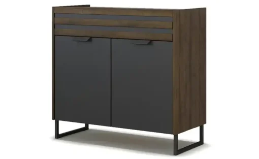 Kommode Bridgend | Schwarz, Schwarz | Möbel Höffner