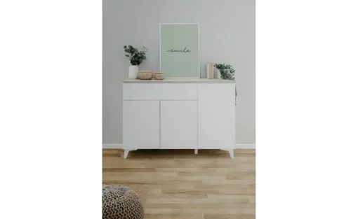 Kommode Dimarro | Weiß, Sand | Möbel Höffner