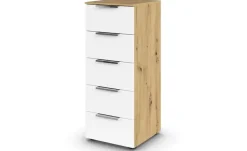 Kommode Flipp | Weiß, Eiche Artisan (Nachbildung), Weiß, Eiche Artisan (Nachbildung)