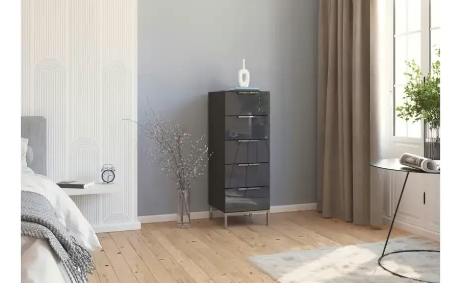 Kommode Frome | 40 cm, verchromt | Möbel Höffner