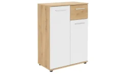 Kommode Jelsi | Weiß, Eiche Artisan (Nachbildung)