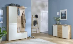 Kommode Jelsi | Weiß, Eiche Artisan (Nachbildung)