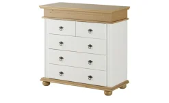 Kommode Massivholz Fehmarn | Weiß, Eiche | Höffner
