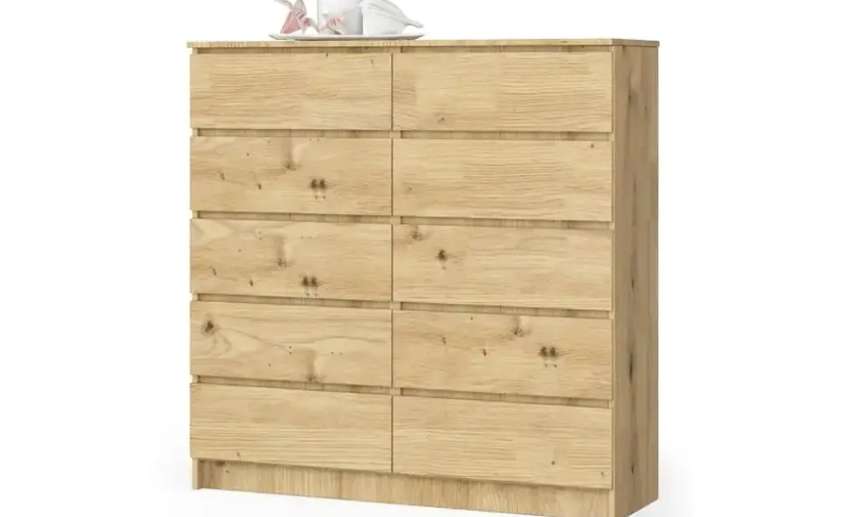 Kommode mit 10 Schubladen Kersten | Eiche Artisan (Nachbildung)