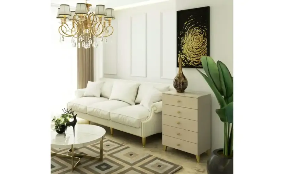 Kommode mit 5 Schubladen Lara | Beige | Möbel Höffner