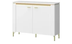 Kommode mit Softclose Losini | Weiß, Goldfarben