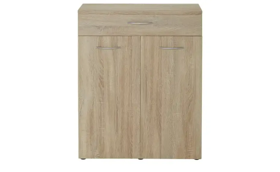 Kommode mit Wäschebox Multiraumkonzept | 80 cm, Eiche sägerau (Nachbildung)