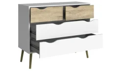 Kommode Ogna | Weiß, Eiche (Nachbildung) | Höffner