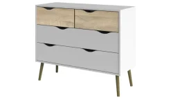 Kommode Ogna | Weiß, Eiche (Nachbildung) | Höffner