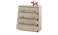 Kommode Oppeano | Eiche Sonoma (Nachbildung), Ausführung V (breit/4 Schubkästen)