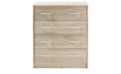Kommode Oppeano | Eiche Sonoma (Nachbildung), Ausführung V (breit/4 Schubkästen)