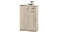 Kommode Oppeano | Eiche Sonoma (Nachbildung), Ausführung II (2 Türen/2 Schubkästen)