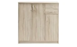 Kommode Oppeano | Eiche Sonoma (Nachbildung), Ausführung III (3 Türen/2 Schubkästen)