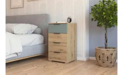 Kommode Selah | Eiche Artisan (Nachbildung), Salbeigrün