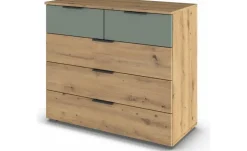 Kommode Selah | Eiche Artisan (Nachbildung), Salbeigrün, Eiche Artisan (Nachbildung), Salbeigrün