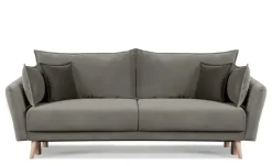 KONSIMO Einzelsofa Belmos | Grau, Velours | Höffner