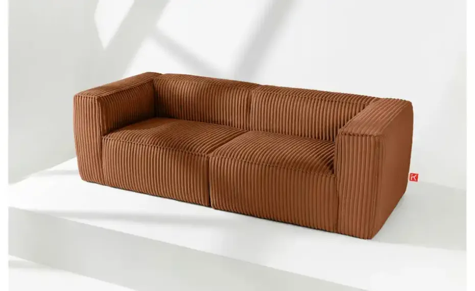 KONSIMO Einzelsofa Ferox | Dunkelorange | Möbel Höffner