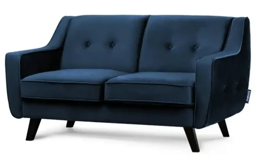 KONSIMO Einzelsofa Terso | Marineblau, Velours