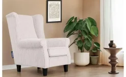 KONSIMO Ohrensessel Miles | Cordstoff, Creme | Höffner